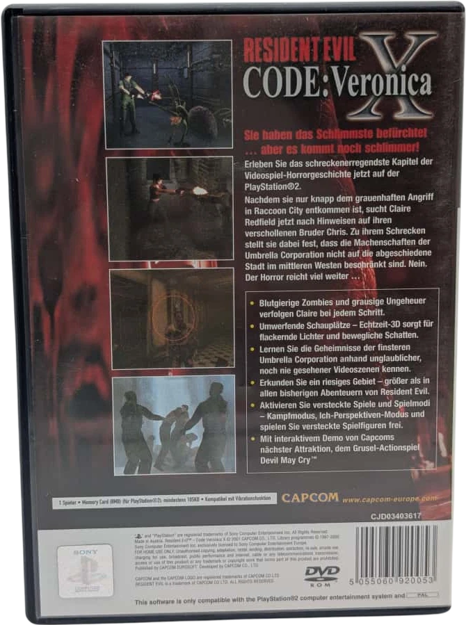 Resident Evil Code Veronica X PlayStation 2 Disc in OVP Gut - Bild 3 von 3