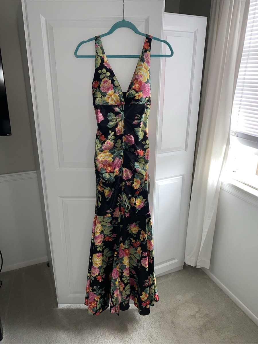 jump apparel prom dress Jump Apparel Juniors Floral Prom Dress, Size 9/10 Vanessa Jane