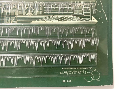 Dept 56 Village Accessory Acrylic Icicles 4 Pieces #52116 *BRAND NEW* - Picture 2 of 4