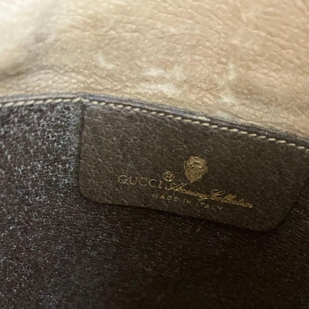 GUCCI Old Gucci Sherry GG Canvas Leather Shoulder Bag Pouch 904 02 047 Beige thumbnail 12
