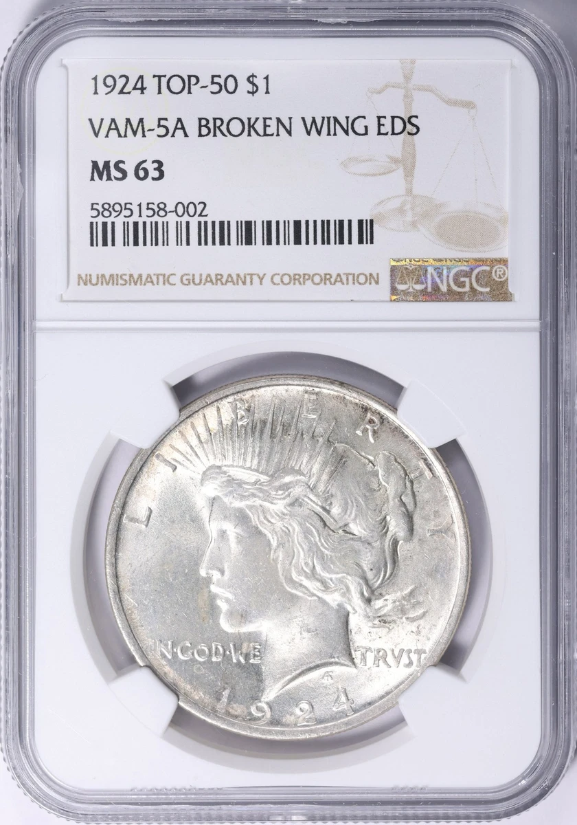 MS 63 Graded 1924 Year Peace Dollars (1921-1935) for sale | eBay
