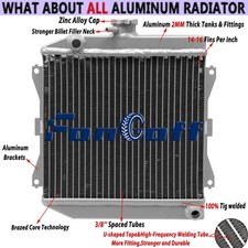 Fits Honda foreman 520 Rubicon 500 Rancher 420 #19010-HR3-A21 Aluminum Radiator.