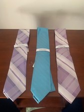Calvin Klein Men's Ties Lot of 3 Different Colors