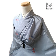 Wankotei Wa56 Pure Silk Kimono Blue Used Japan