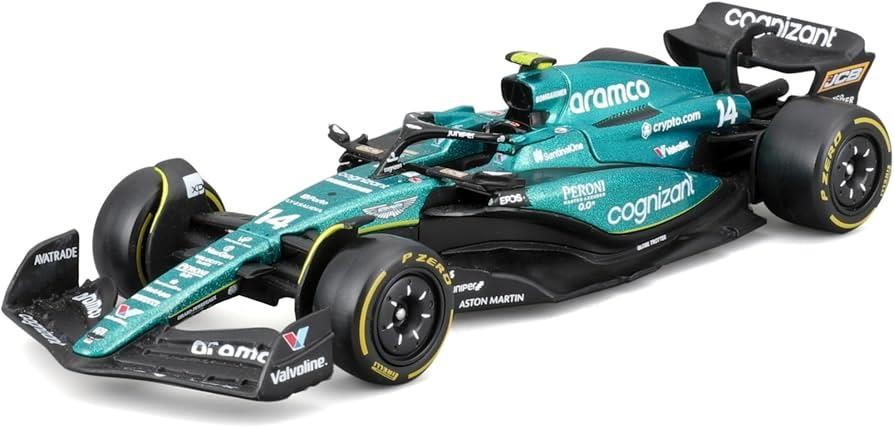 F Alonso #14 Aston Martin Aramco Cognizant AMR23 F1 1:43 Bburago 38090A