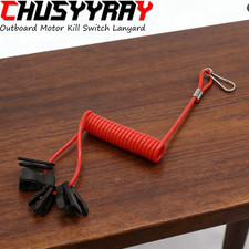 Boat Outboard Engine Motor Kill Stop Switch Safety Tether Lanyard for Yamaha