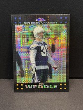 2007 Topps Chrome Football Eric Weddle Rookie Card RC Refractor #TC263 Chargers. rookie card picture