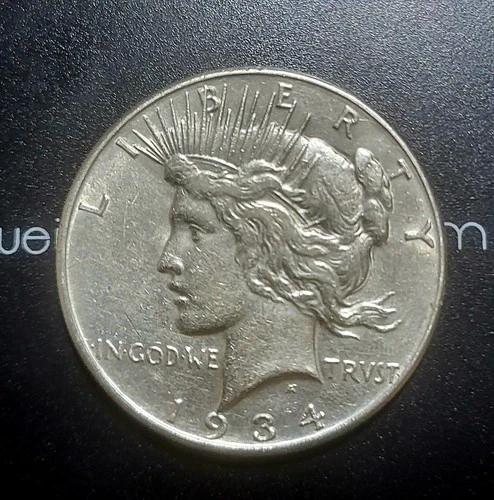 1934 Silver Peace Dollar Philadelphia F - XF Low Mintage 🔥🔥