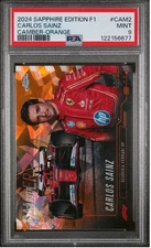 PSA 9 2024 Topps Chrome Sapphire Formula 1 F1 Camber Orange #2 Carlos Sainz 8/25