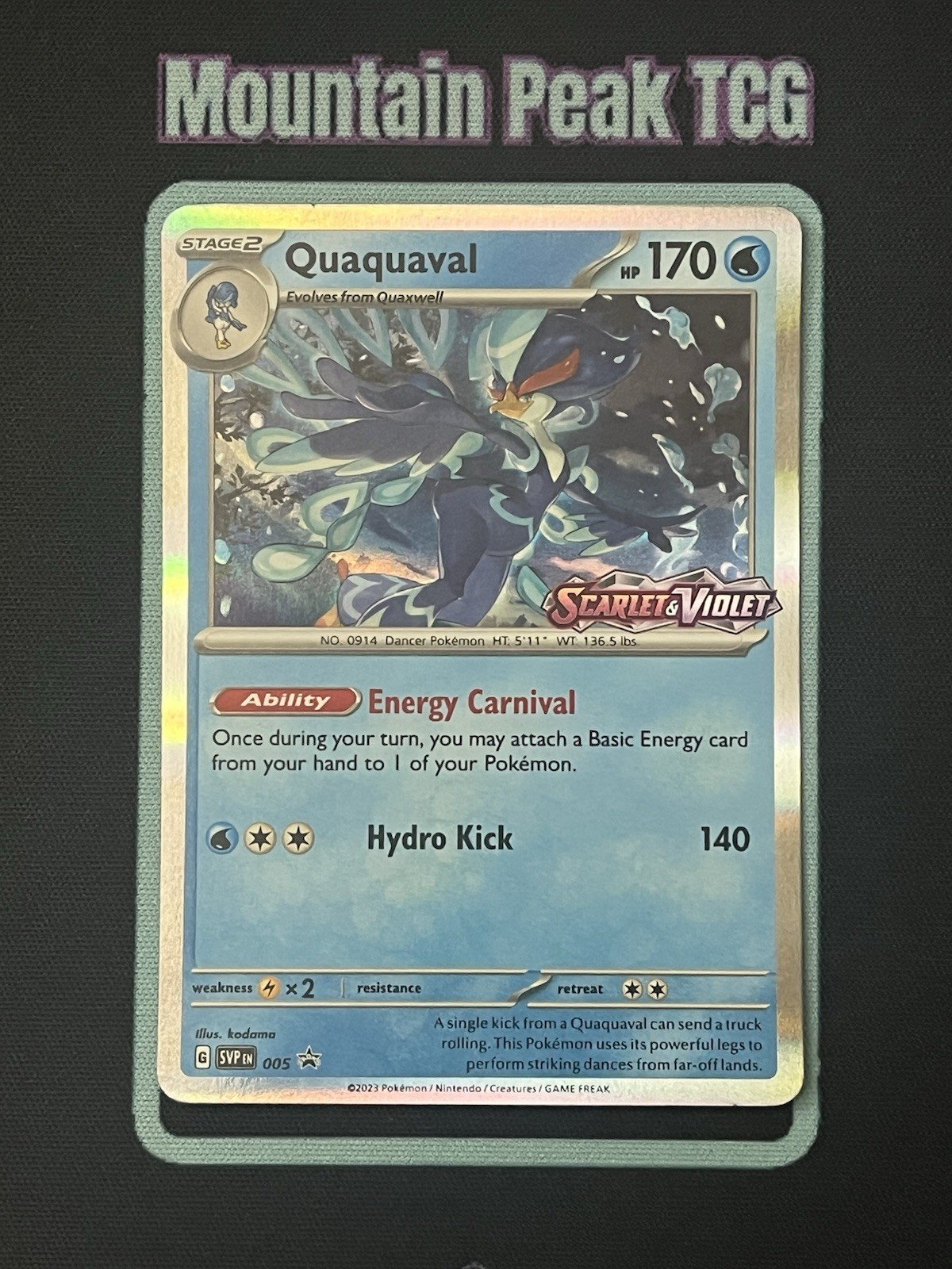 Quaquaval SVP 005 (Prerelease) Scarlet & Violet Promo - Pokemon Cards