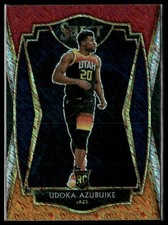 2020-21 Panini Select #171 Udoka Azubuike Red White Orange Shimmer