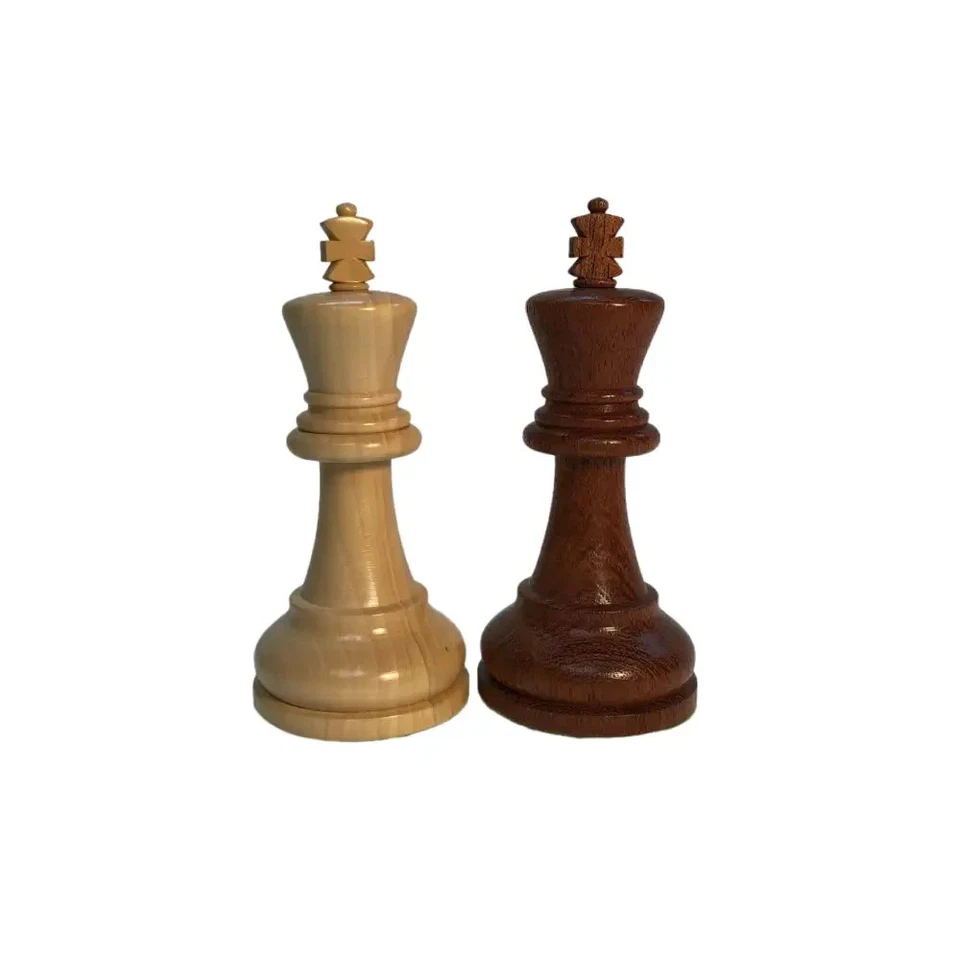 Juego de ajedrez de madera Babul Ultimate súper ponderado 4 reinas con estuche de viaje Foto 4 de 4