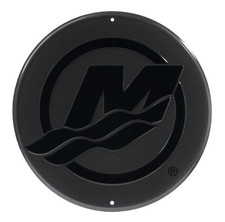 Mercury Metal Sign Custom Round Sign W Embossed Logo - Black Mer-60007