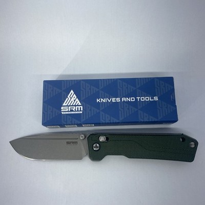 SRM Knives Rubik Folding Knife 3.5'' 14C28N Sandvik Steel Blade Micarta Handle