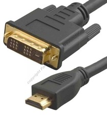 30ft long DVI HDMI Gold Cable/Cord/Wire HDTV/Plasma/TV/LED/LCD/DVR/DVD 1080p
