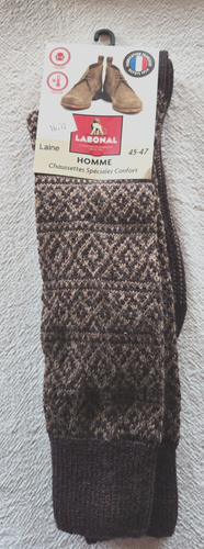 Paire de chaussettes vertes neuves taille 45/46 marque Perrin étiquetée à 18