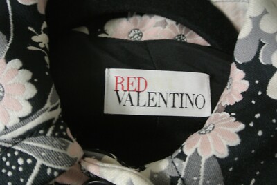 NEW RED Valentino Floral Jaquard Coat in Rose Size IT 40 US 2