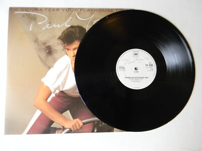 Paul Young UK 12 I'm Gonna Tear Your Playhouse Down VG++ To NM CBS TA 4786 3 Trk