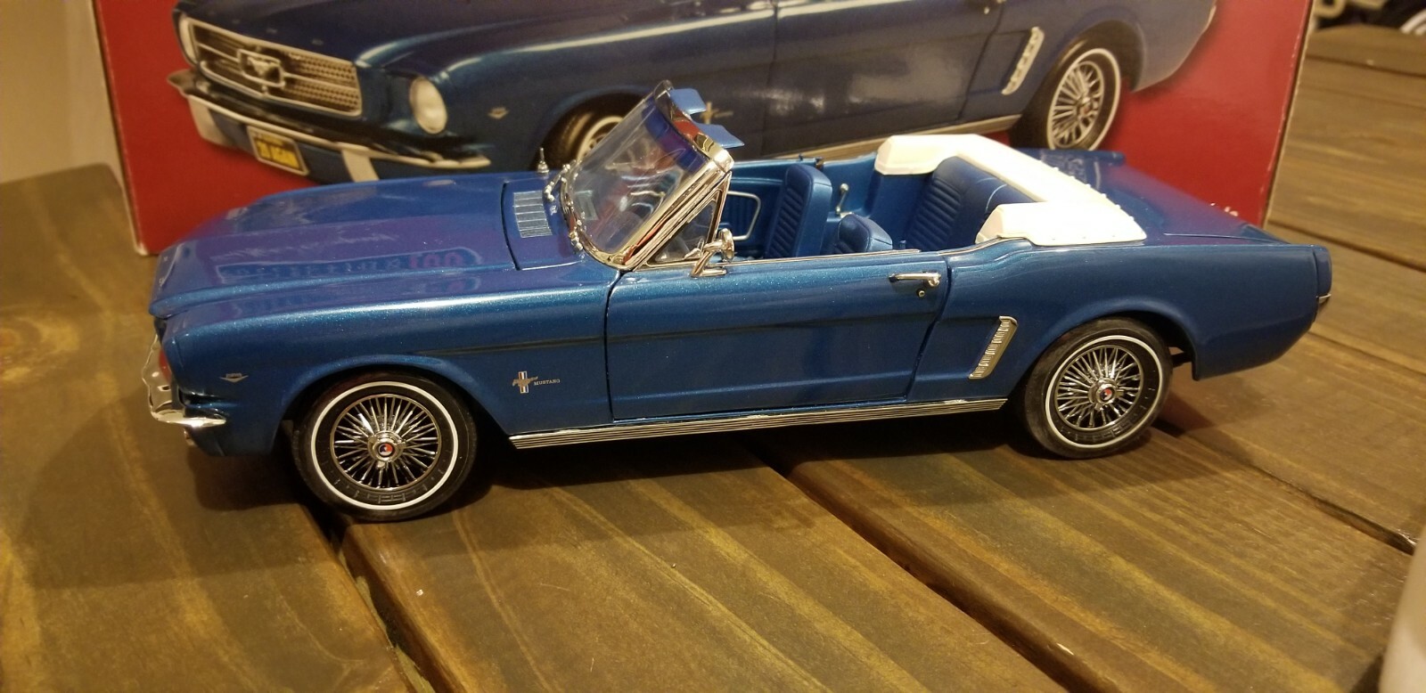 *READ* RARE BLUE 1964 1/2 Ford Mustang Convertible 118 PRECISION 100