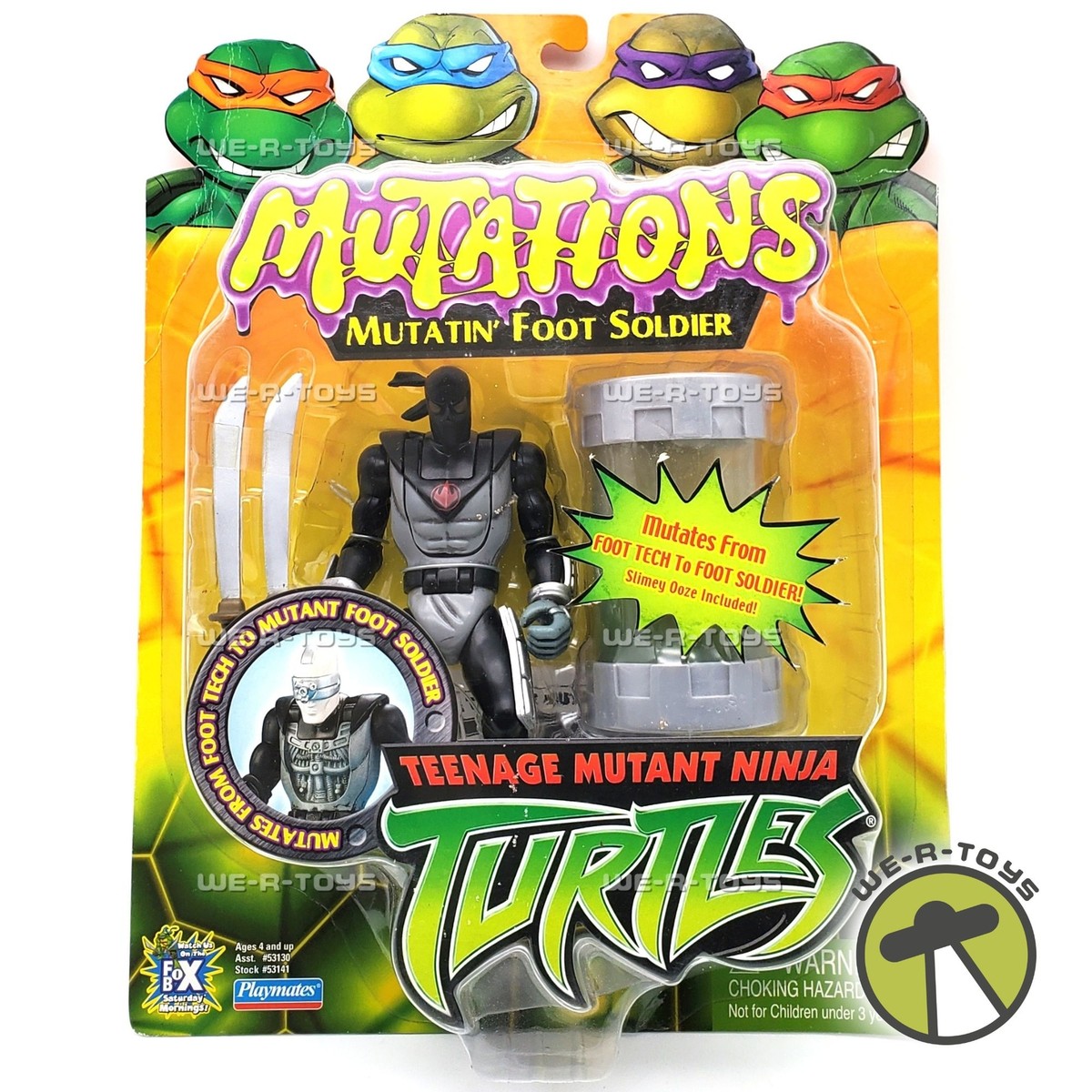 TMNT Mutations Mutatin' Foot Soldier Action Figure 2003