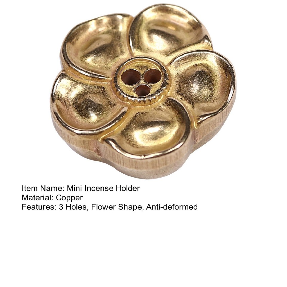 Highquality Incense Burner Metal Holder Flower Shape for Home Decor