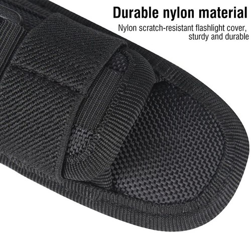 Outdoor Flashlight Holder Carry Belt Pouch Nylon Holster 360 Degrees Rotatable - Picture 4 of 12