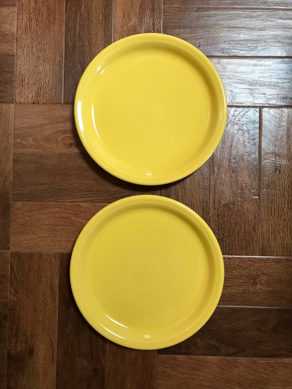 Lot of 2 Fiestaware 9” Sunflower Buffet Plates Fiesta NWT