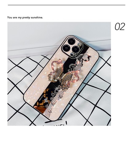 For iPhone 16 Pro Max 15 14 13 12 Glitter Bling Butterfly Shockproof Case Cover - Picture 9 of 14