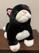 Big Daddy Fat Cats Cat Stuffed Animal Black White Plush Pampered Pets Novelty