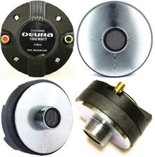 DEURA 2000W Titanium Compression 1.35" Screw-On Horn Driver Tweeter PAIR SET