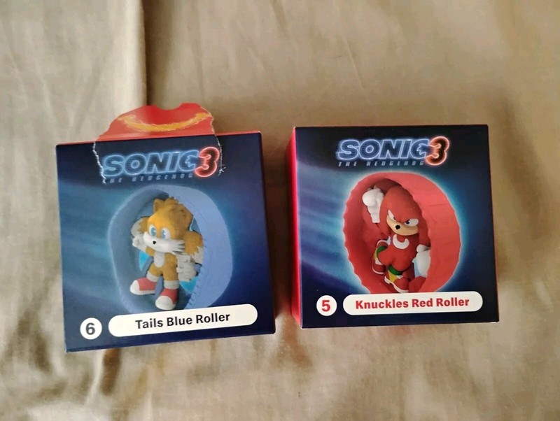 McDonald's Happy Meal Toys Sonic 3 Tails & Knuckles Premium Figures