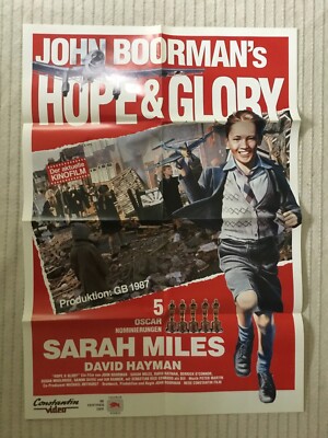 HOPE AND GLORY  JOHN BOORMAN DIN A1 PLAKAT gefaltet TOPZUSTAND Constantin VIDEO