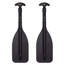 Oceansouth Telescopic Kayak Paddle x2 3 parts, Black 23" - 48"
