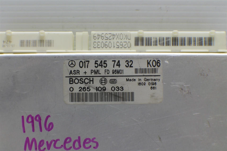 1996 Mercedes-Benz S420 S500 ABS Braking System 0175457432 Module 87 14L1 - Image 2 of 4