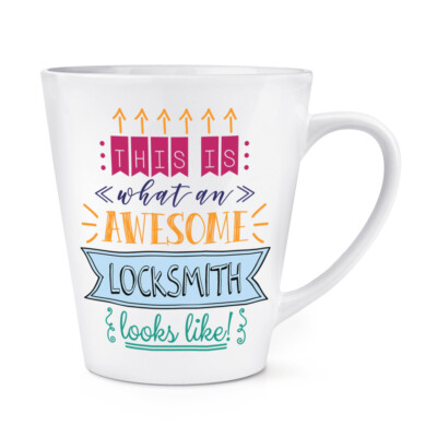 This Is What an Awesome Schlosser Sieht aus Wie 341ml Latte Becher Lustiger Witz