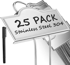 25Pack/Set Metal Plant Labels Weatherproof Stainless Steel 304 Garden Markers US