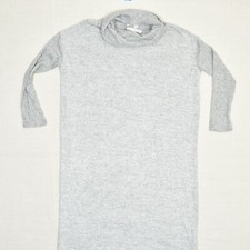 NEW Gap Women Sweater Dress Turtleneck Solid Polyester Gray Size M Tall