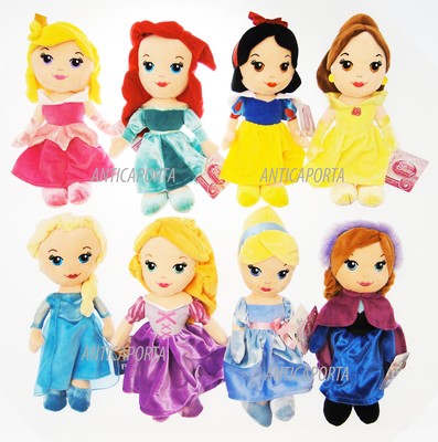 Disney Princess Original Plush Ariel Rapunzel Elsa Snow White 