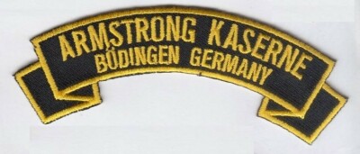 Armstrong Kaserne, Büdingen  Germany 4'' embroidered rocker tab patch