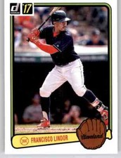 2017 Donruss 1983 Retro Variation Francisco Lindor Insert Parallel Indians #10