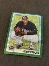 2010 Bowman Chrome Prospects Retail Green X-Fractor #BCP192 WILIN ROSARIO