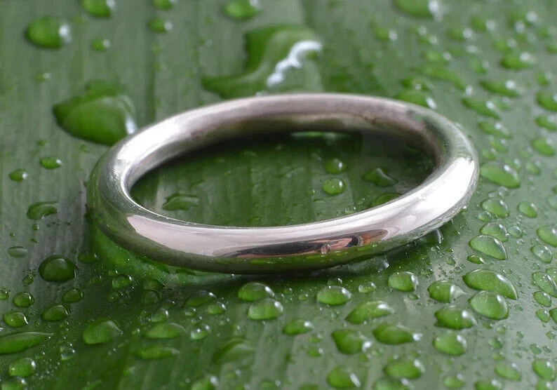 925 Sterling Silver Plain Rounded Band Mens and Women Simple 3mm Ring All Size - Image 4 of 4