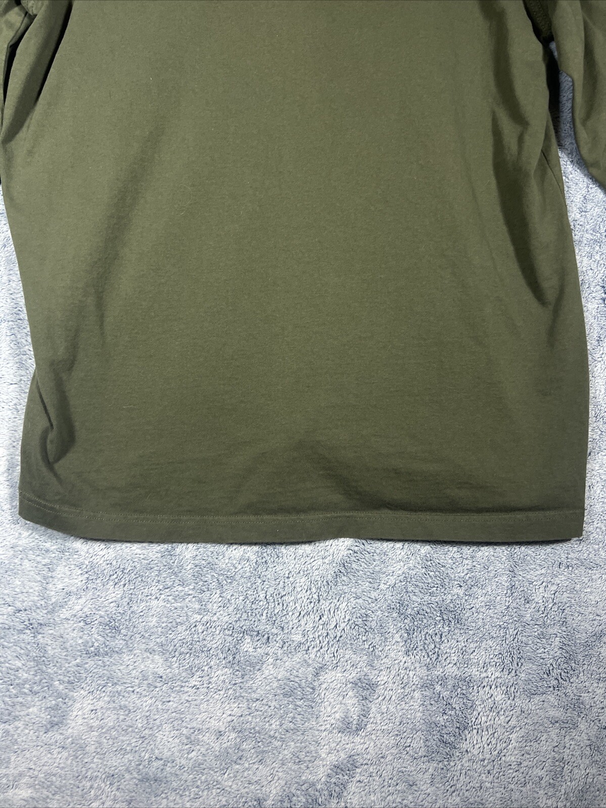 Levis Men's White Tab Dark Green Long Sleeve w/ Double Pockets Polo Shirt Size L thumbnail 18