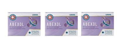 3X ABEXOL TABLETTEN MEDICO CUBANO 10X50MG