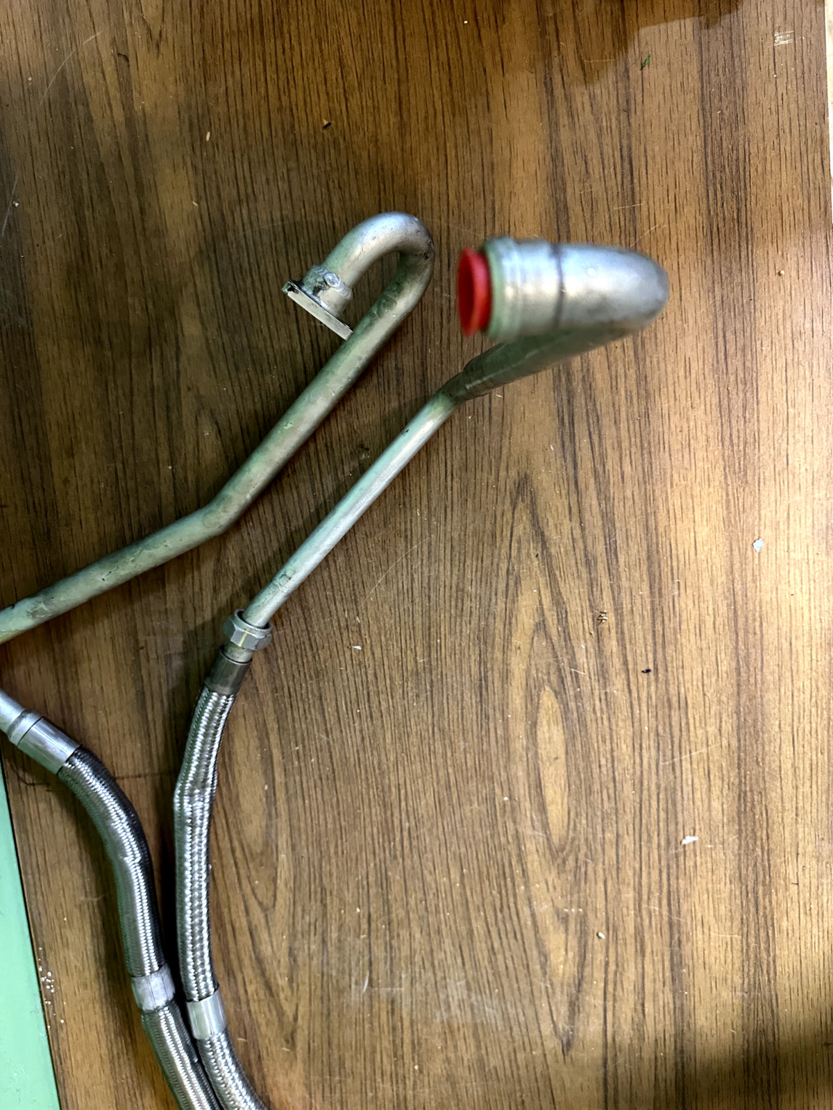 2005-2007 Maserati Quattroporte F1 Engine Motor Oil Pump Line Pipe Hose Set of 2