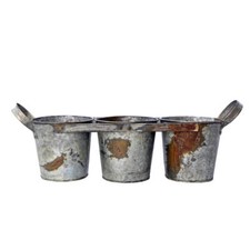 Distressed Florist Bucket Set