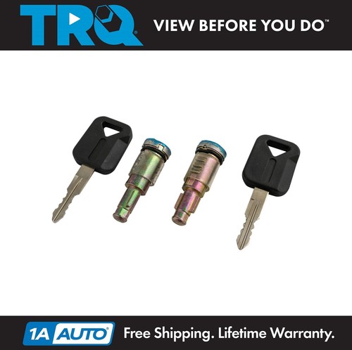 TRQ Front Outside Door Lock Cylinder Pair 2pc Set with Keys for Volvo ...
