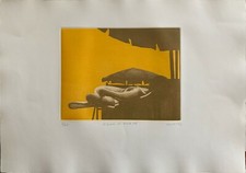 DINO BOSCHI incisione la Signora di mezza età 65x46 firmata 1972