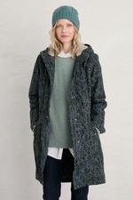 Seasalt Women's Coat - Grey Plant Hunter Waterproof Coat - Petite - Folk Meadow 