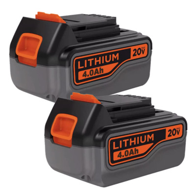 2x 20V 4.0Ah MAX Lithium-ion Battery for Black and Decker LBXR20 LB20 LBX20